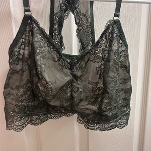 Torrid Lace Bralette in Dark Green
